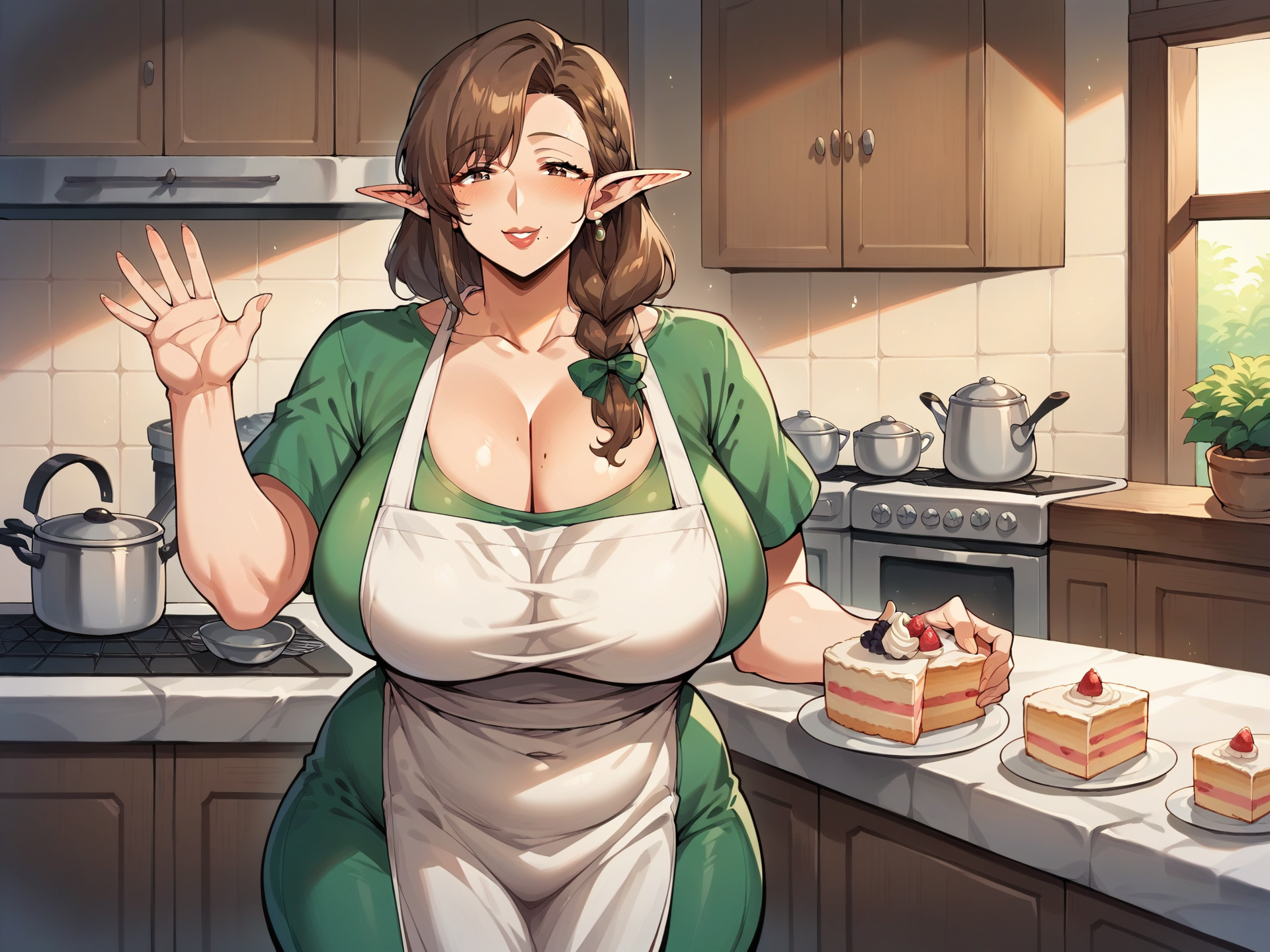 Alirien enjoying some cake